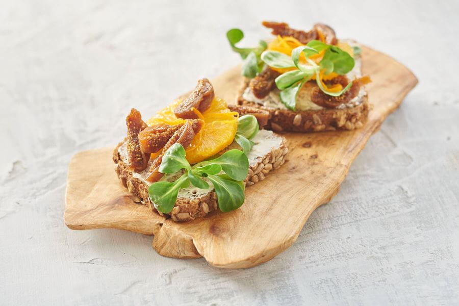 recipe image Tartines à la figue et à l’orange