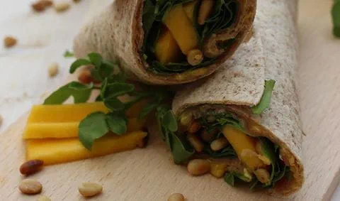 recipe image Wrap à la mangue