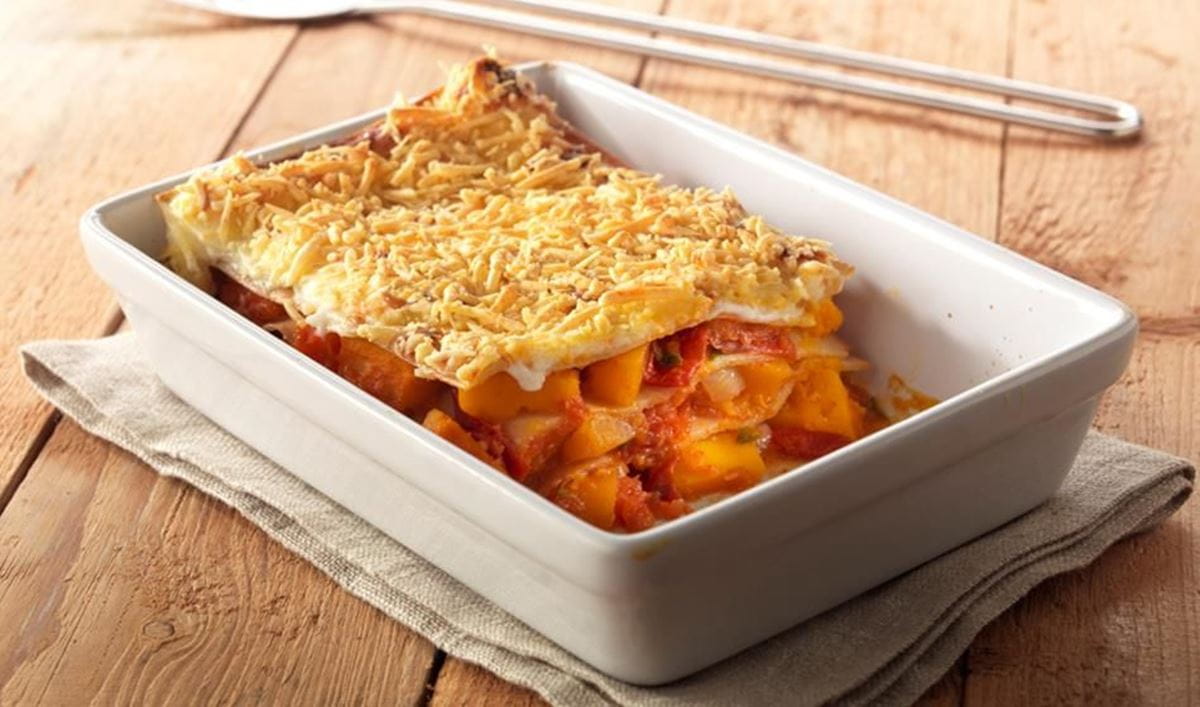 recipe image Lasagnes de potiron et tomates cerises