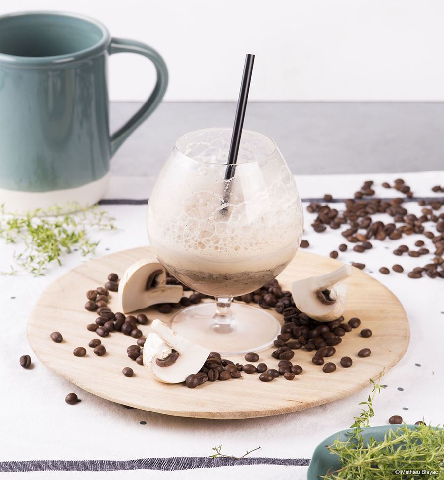 recipe image Cappucino champignons émulsionné à la margarine aromatisée au café